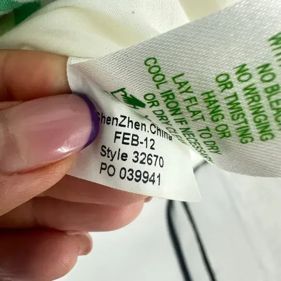 Lilly Pulitzer Summer Plaid Tie Back Ruffle Strapless Franco Dress Size 6 Beach - Picture 9 of 15